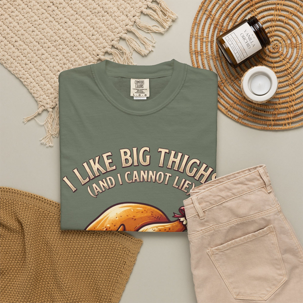 "I Like Big Thighs" Unisex Garment-Dyed Tee