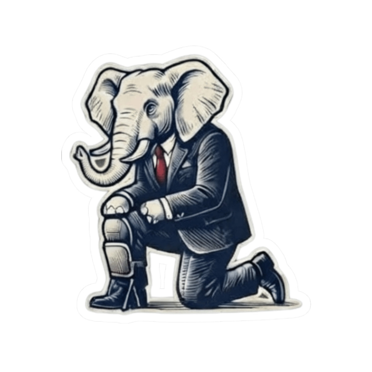"The Knee Pad Caucus" Sticker
