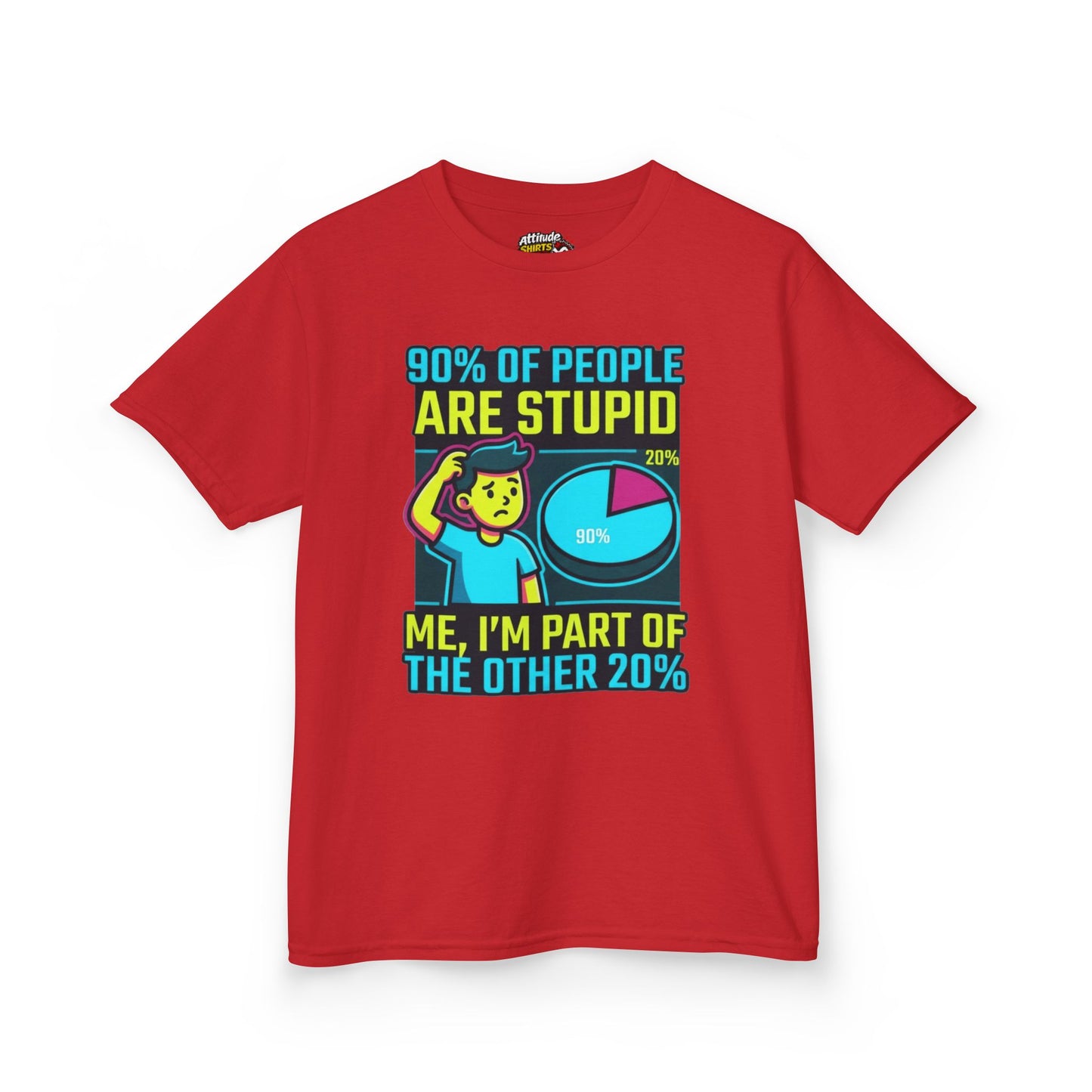 "90% Of People Are Stupid" Kids Tee