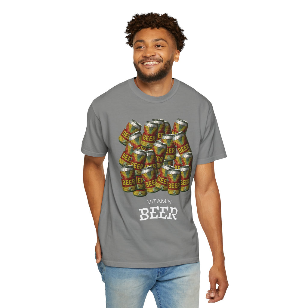 "Vitamin Beer 5" Unisex Garment-Dyed T-shirt