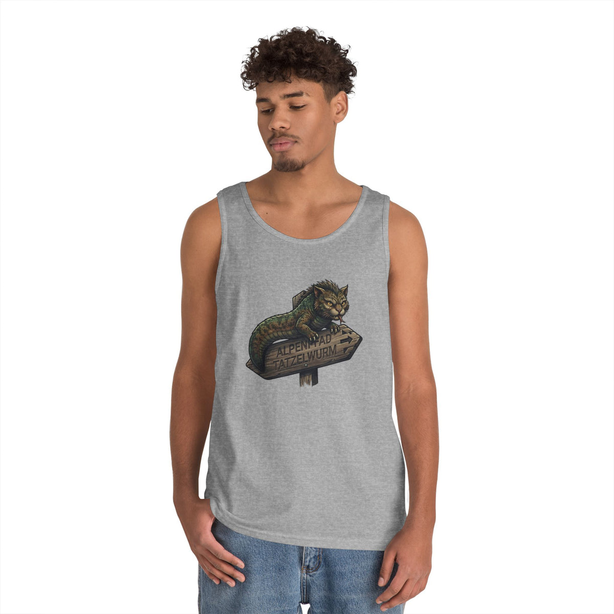 Color: Sport Grey | Tatzelwurm (Alpine Europe) Tank Top