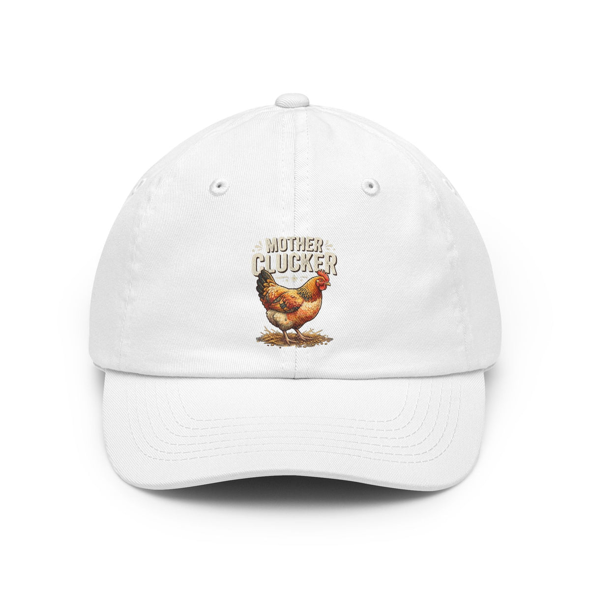 Color: White | Mother Clucker Dad Hat