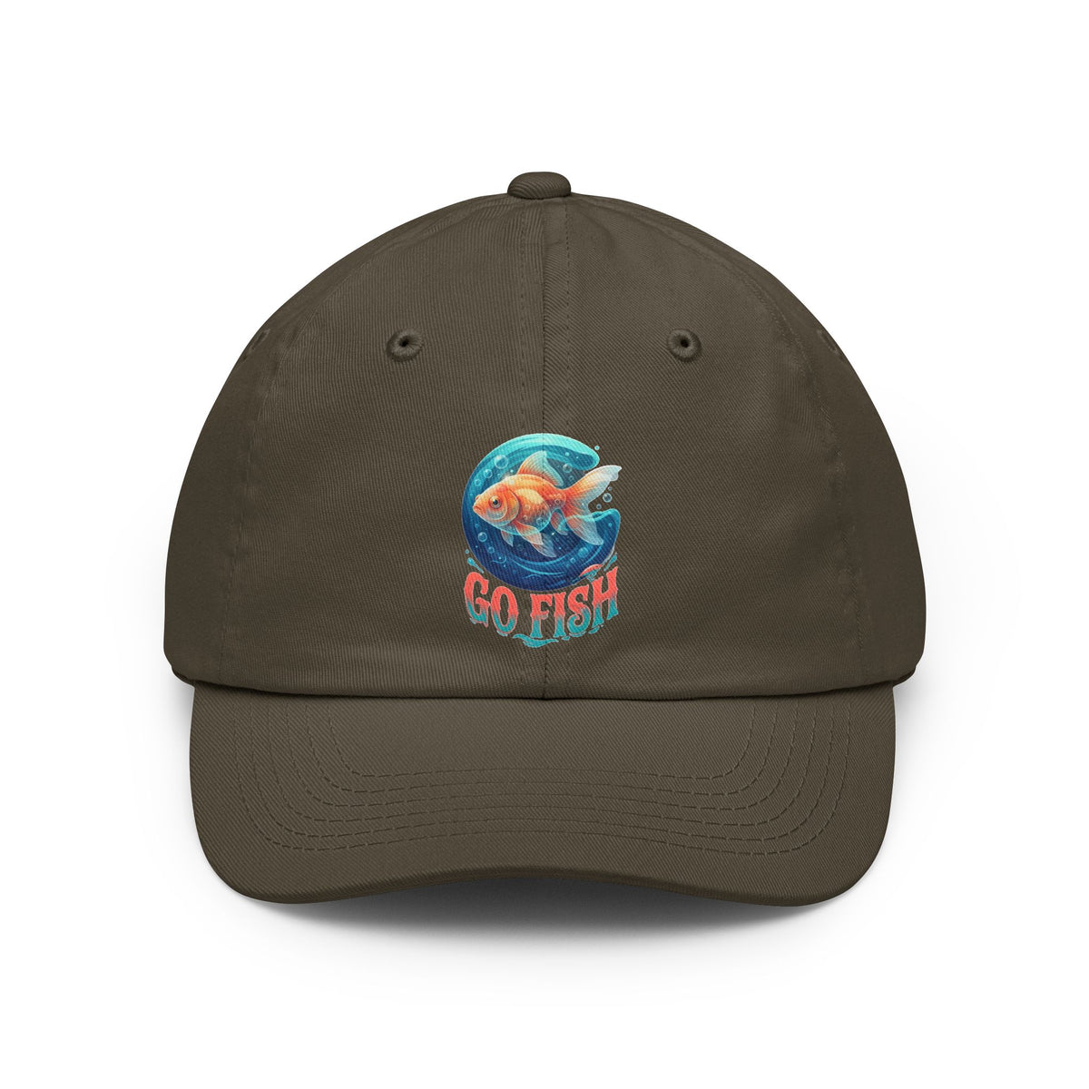 Color: Olive | Go Fish Dad Hat