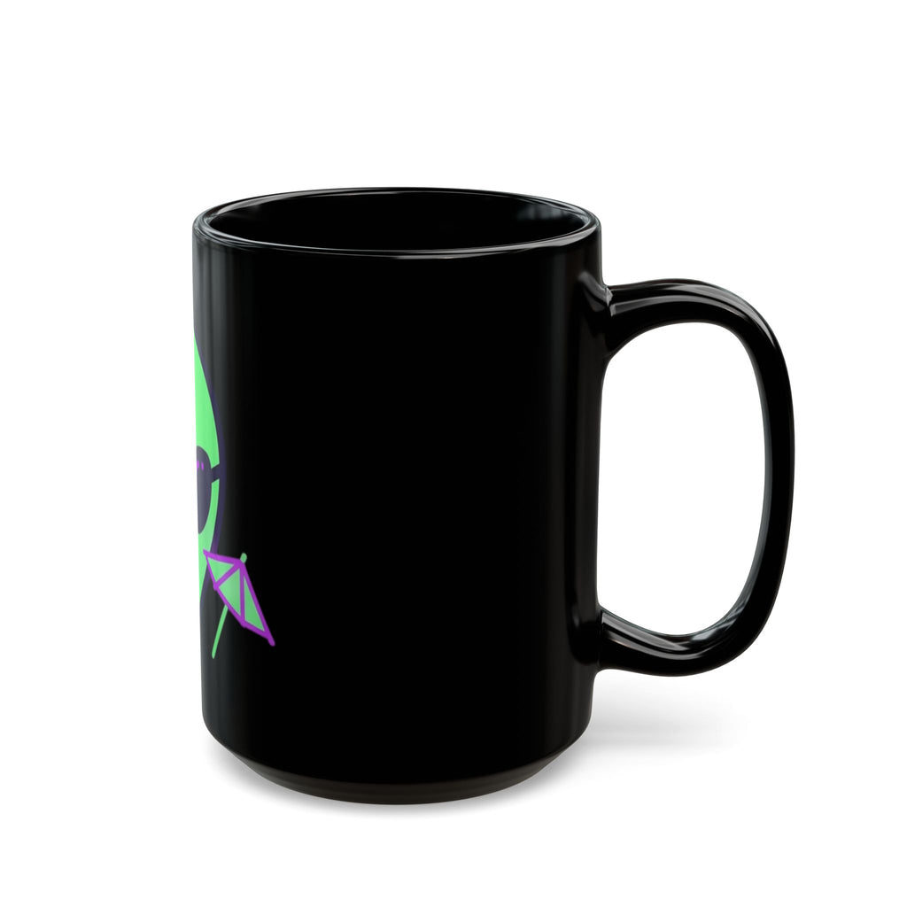 "Drunk Alien" Black Ceramic Mug — Graphic