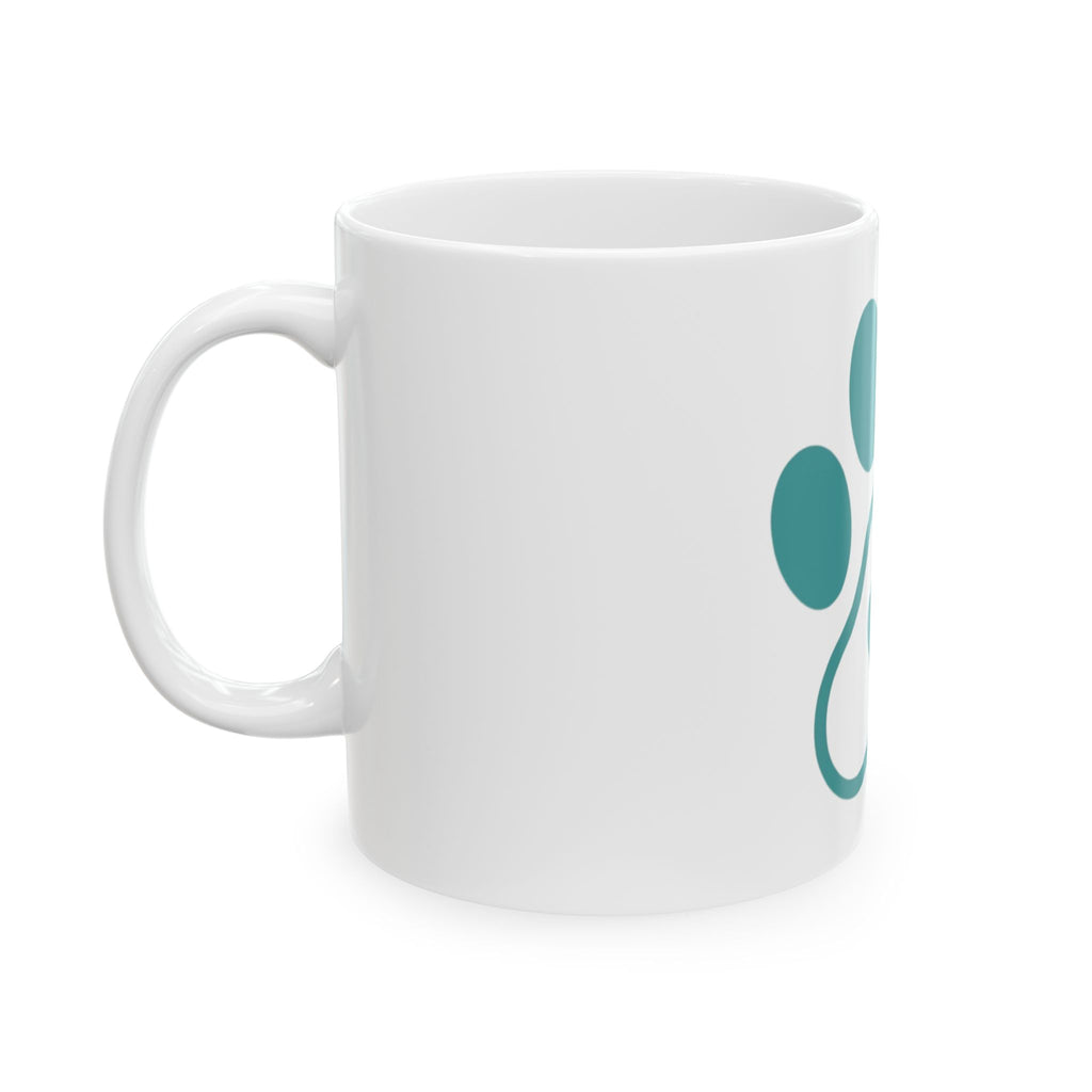 "Dog Mom" White Ceramic Mug — Graphic