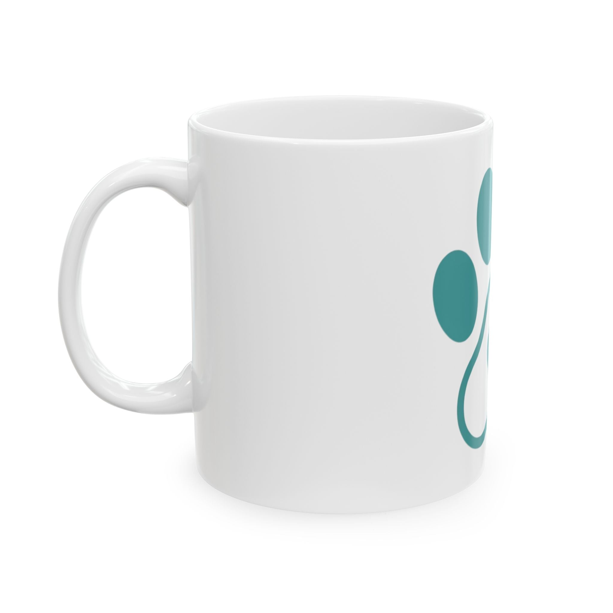 "Dog Mom" White Ceramic Mug — Graphic