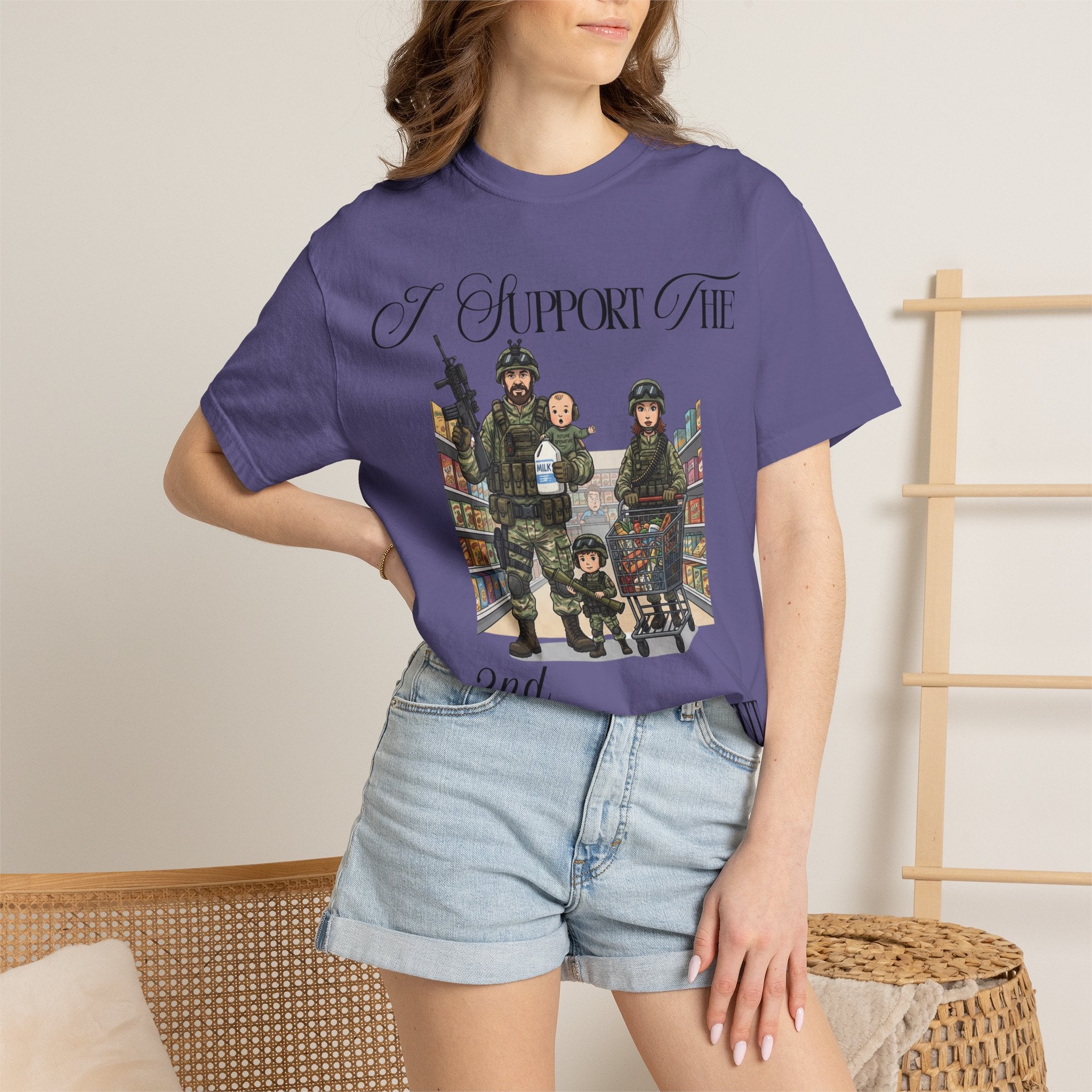 "actical Grocery Run" Unisex Garment-Dyed T-shirt