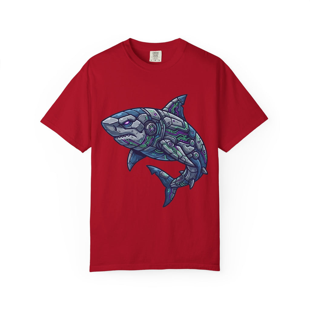 "Cyber Shark" Unisex Garment-Dyed Tee