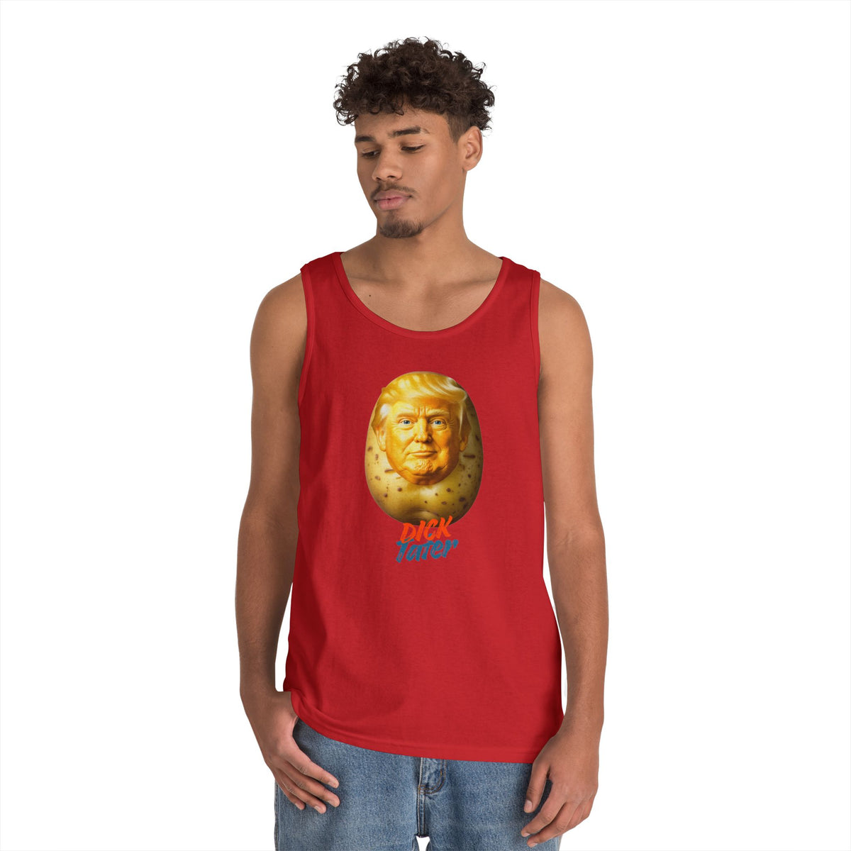 Color: Red | Dick Tater Tank Top