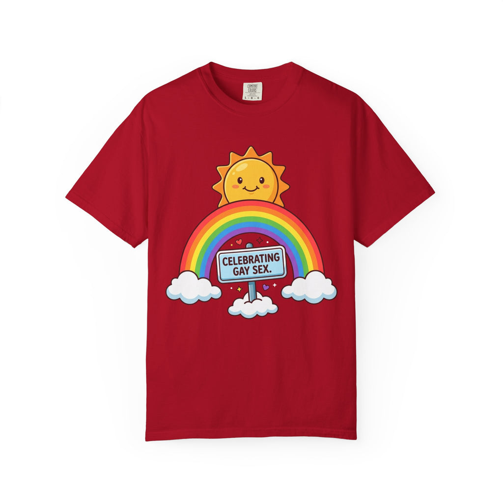 "Celebrating Gay Sex" Unisex Garment-Dyed Tee