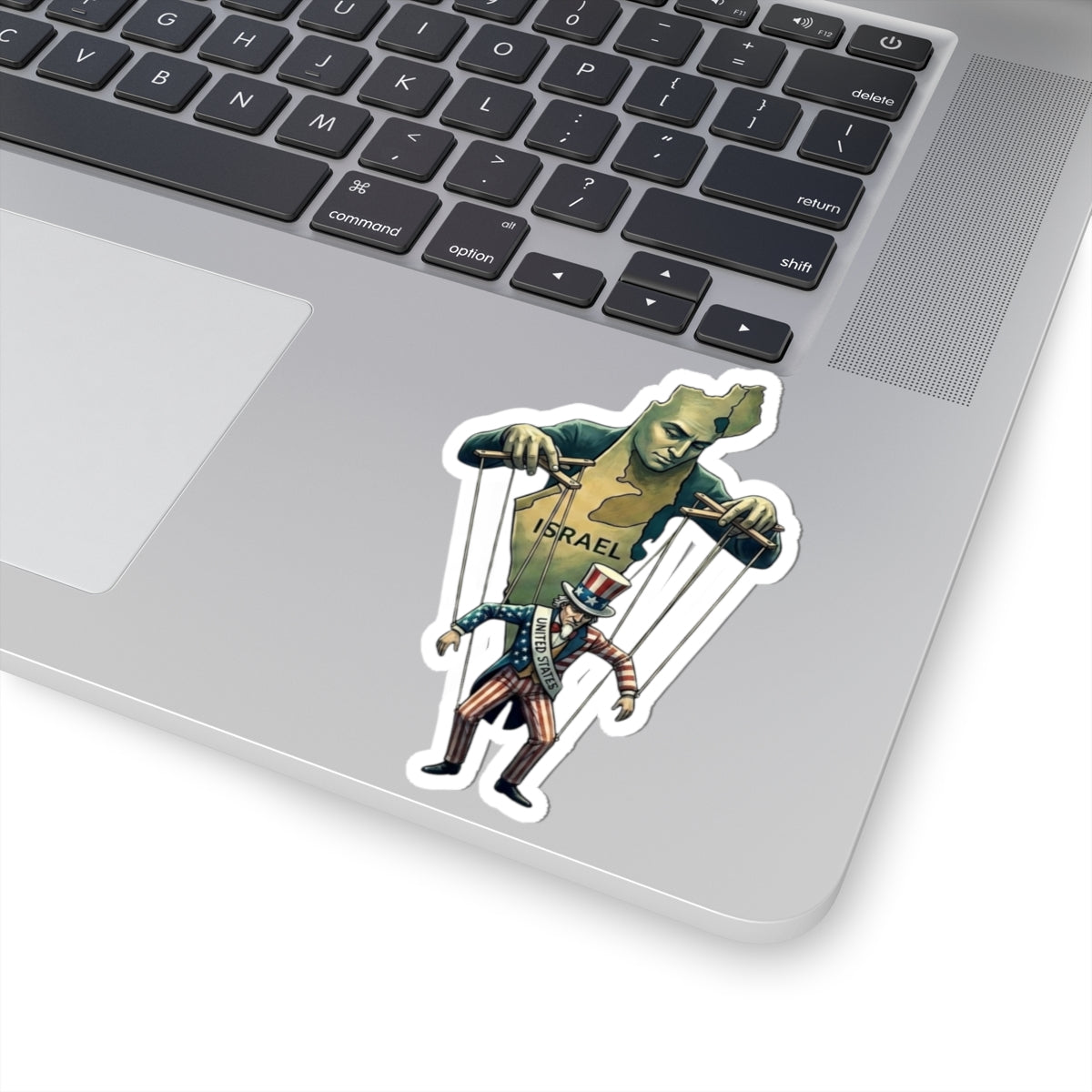 Strings Attached | Kiss-Cut Sticker — AttitudeShirts