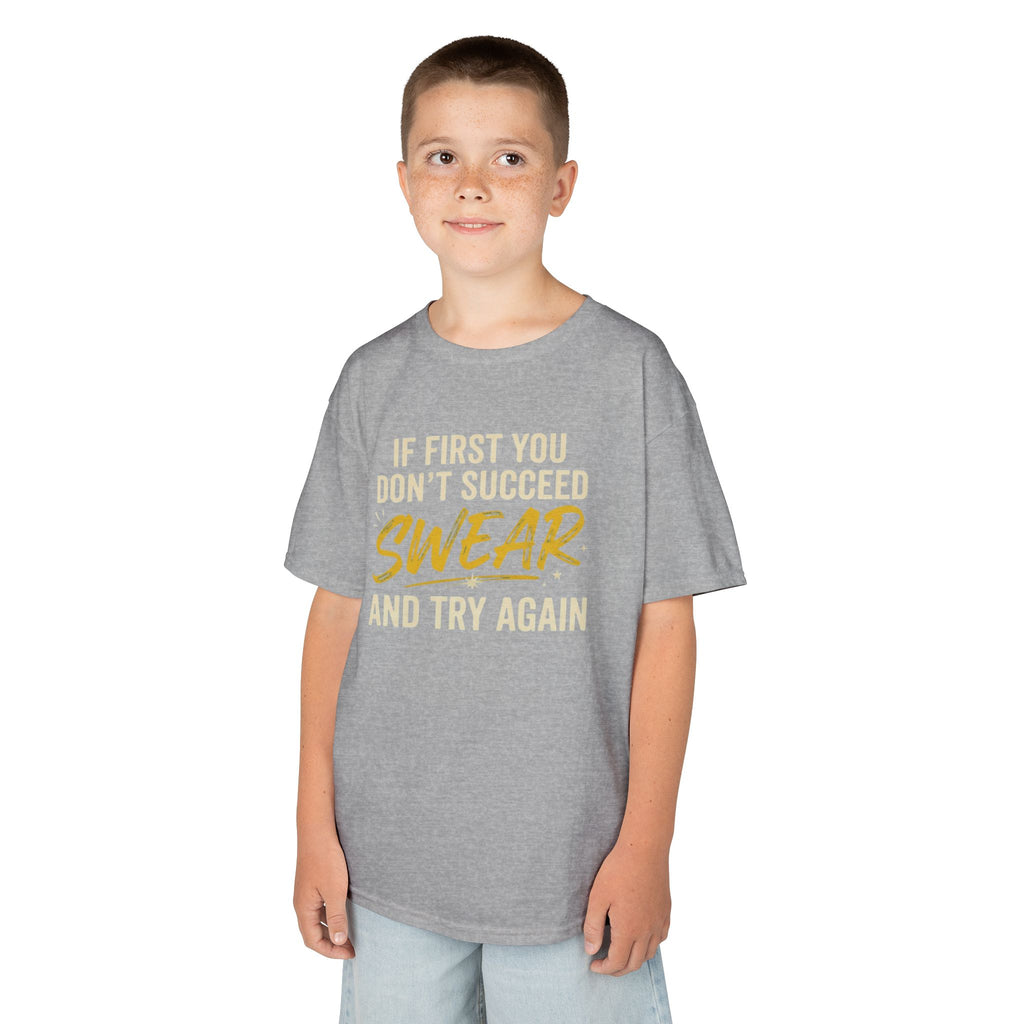 "Swear And Try Again" Kids Tee