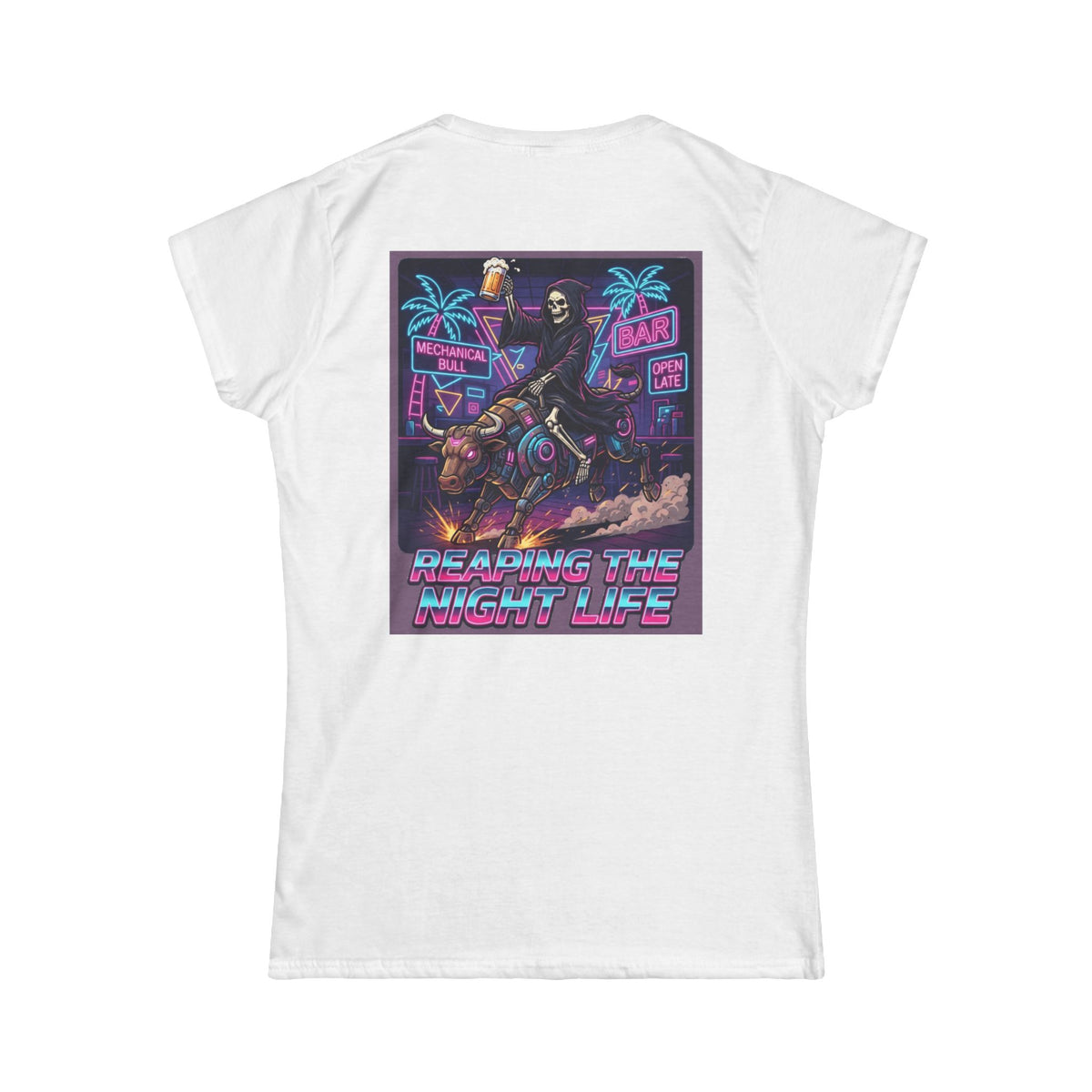 Color: White | Reaping the Night Life Women's Tee