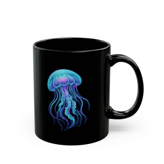 "Jelly Credible" Black Ceramic Mug — Graphic