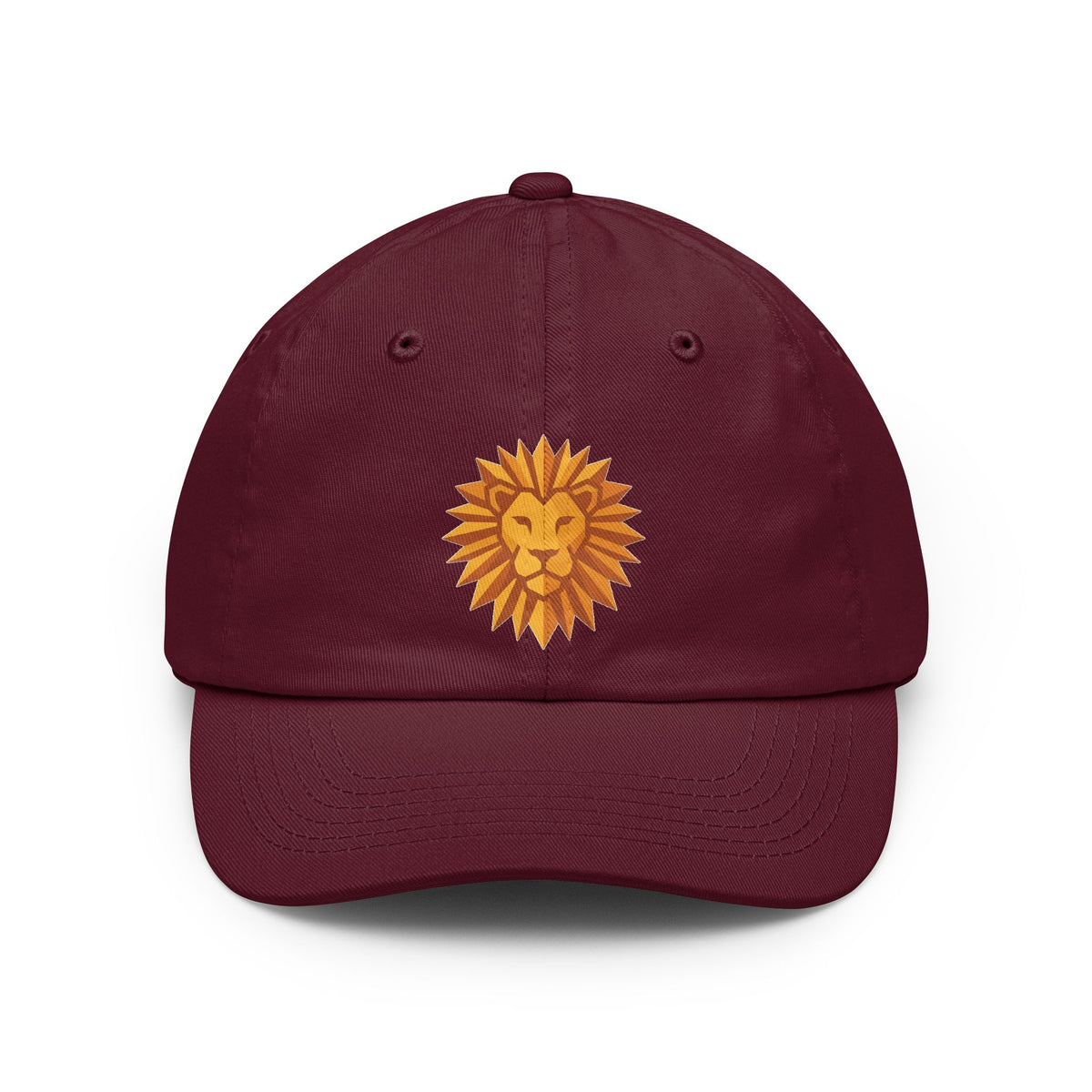 Color: Maroon | Leo The Solar Lion Dad Hat — Graphic
