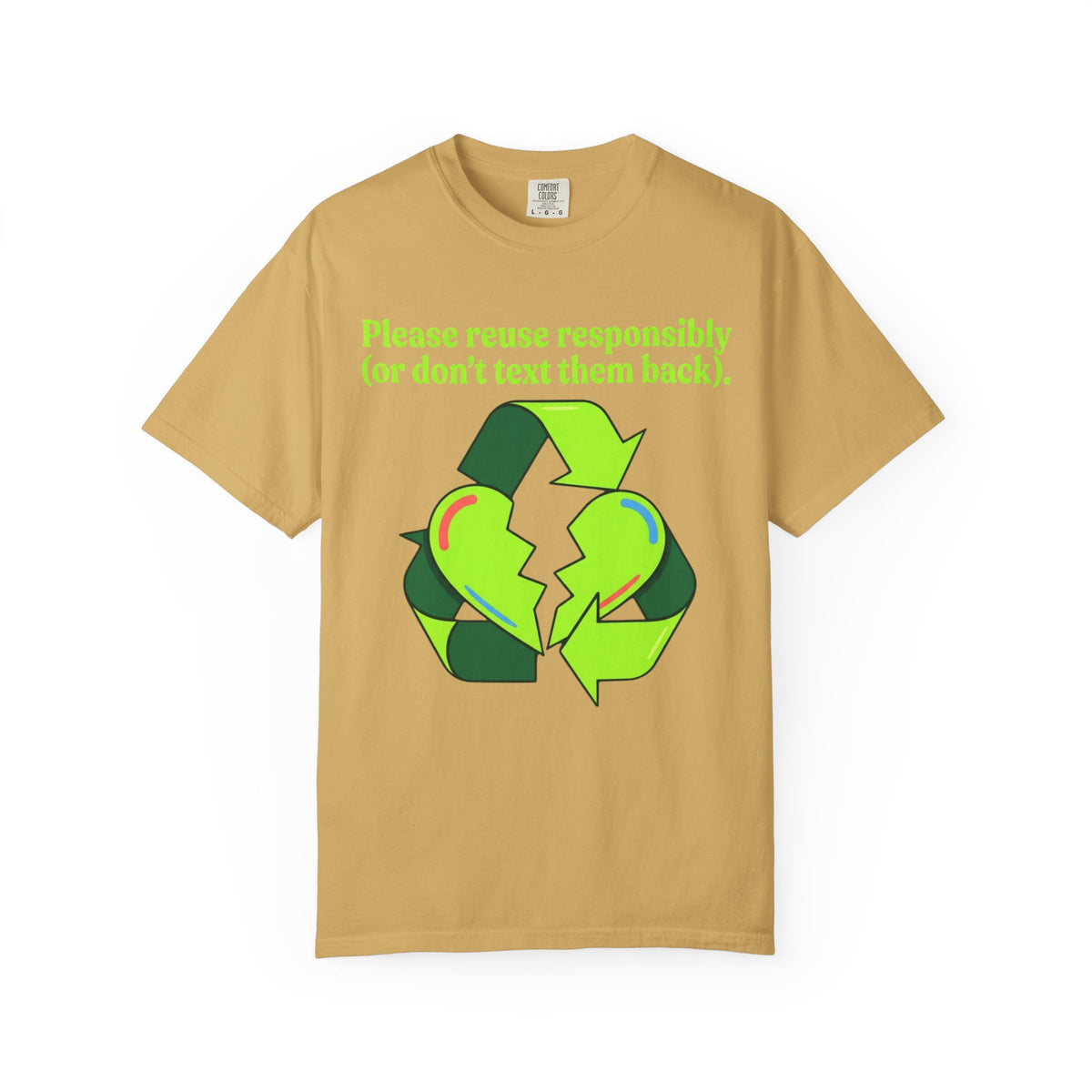 Color: Mustard | Don't Text Them Back Unisex Garment-Dyed Tee