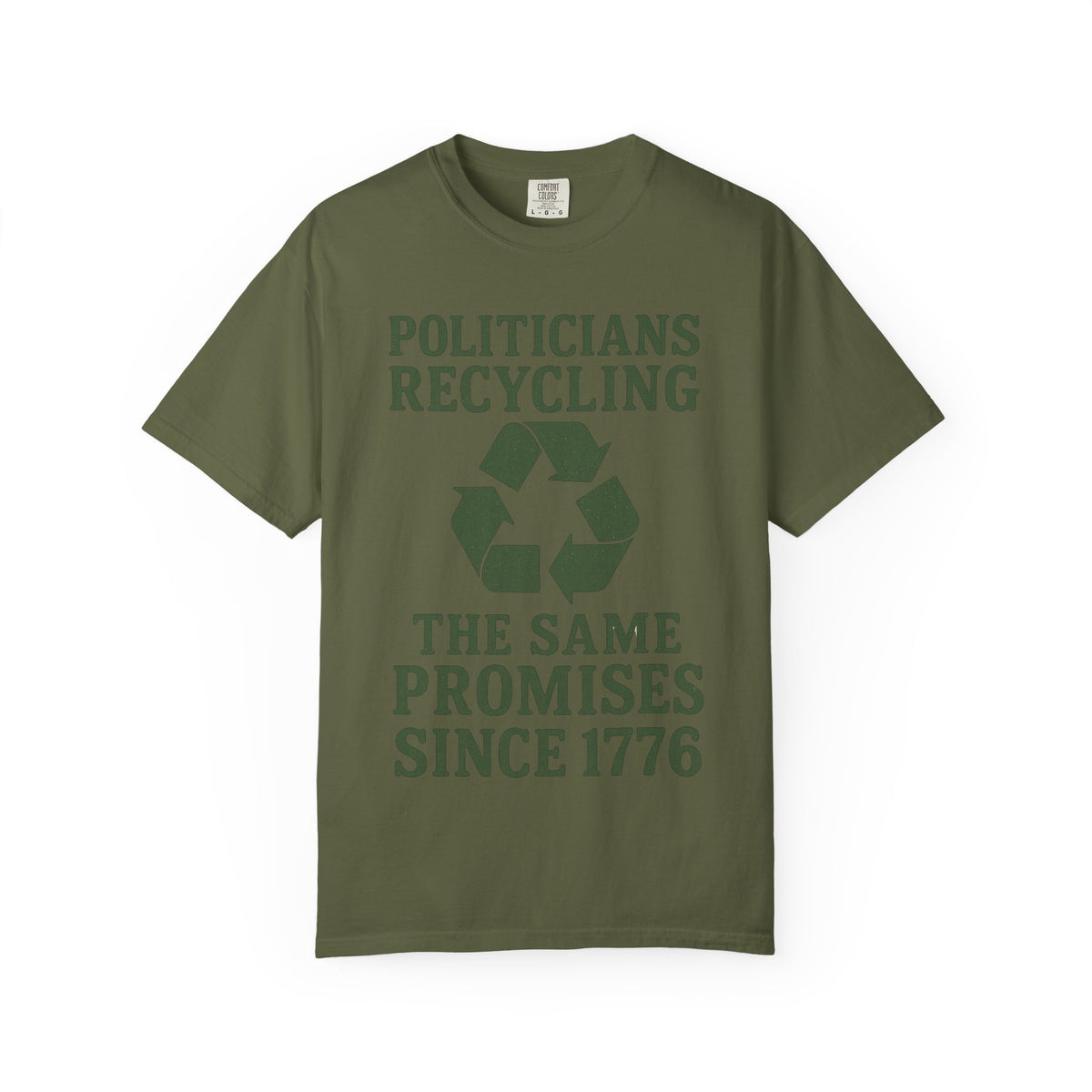 Color: Hemp | Politicians Recycling Unisex Garment-Dyed T-shirt