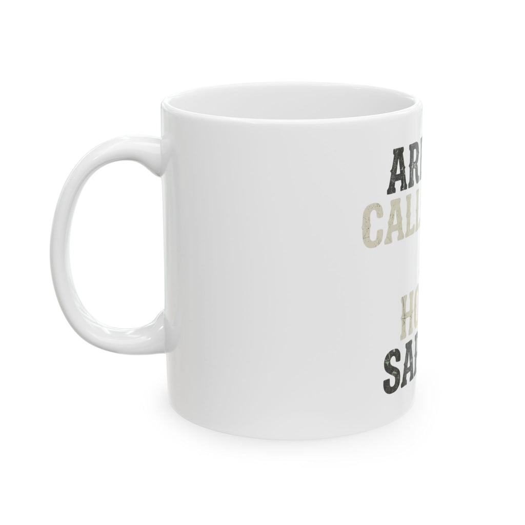 "Are You Calling Me a Homo-Sapien" White Ceramic Mug