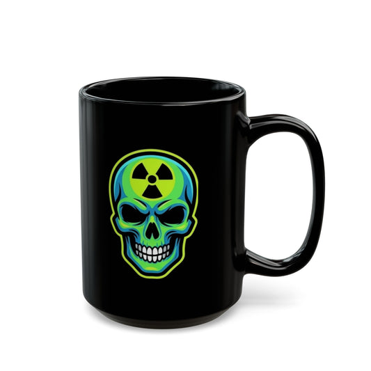 "Radioactive Apparel" Black Ceramic Mug — Graphic