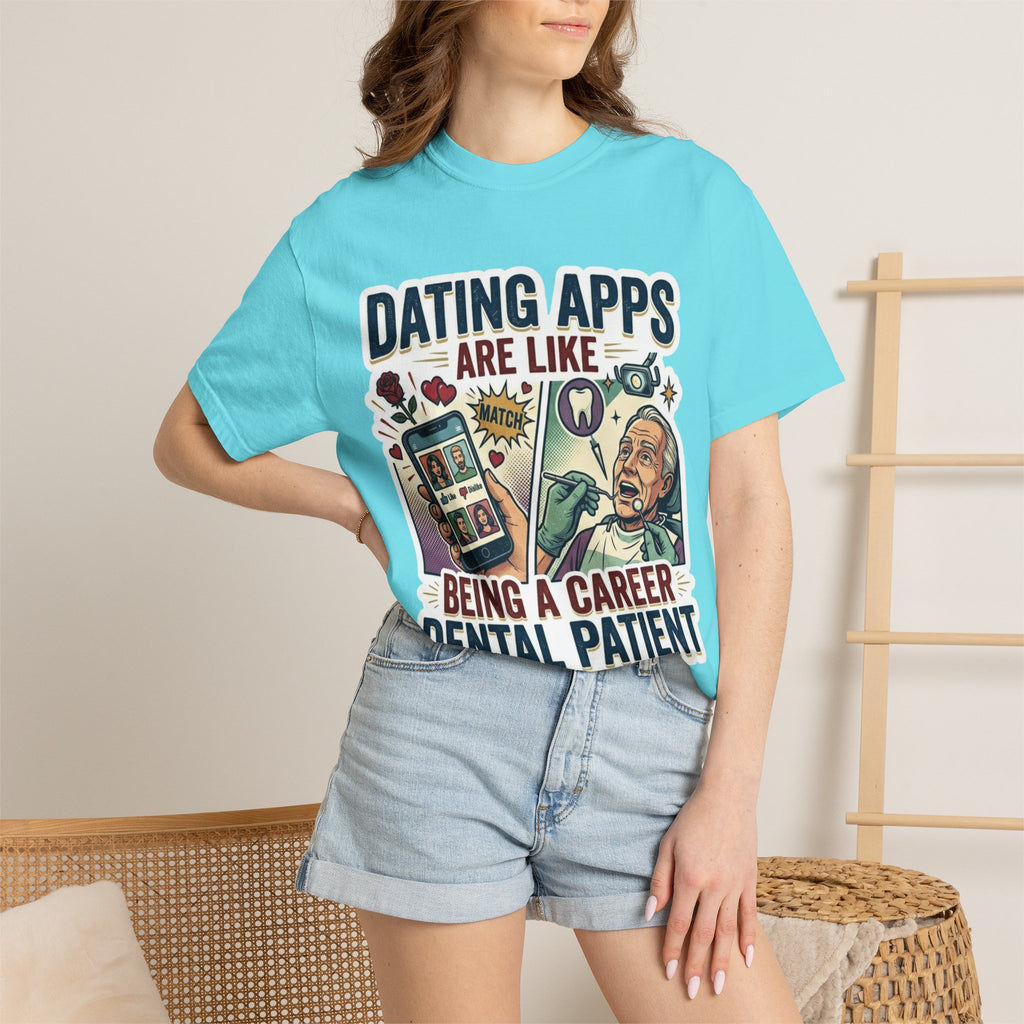 "Dating Apps" Unisex Garment-Dyed Tee