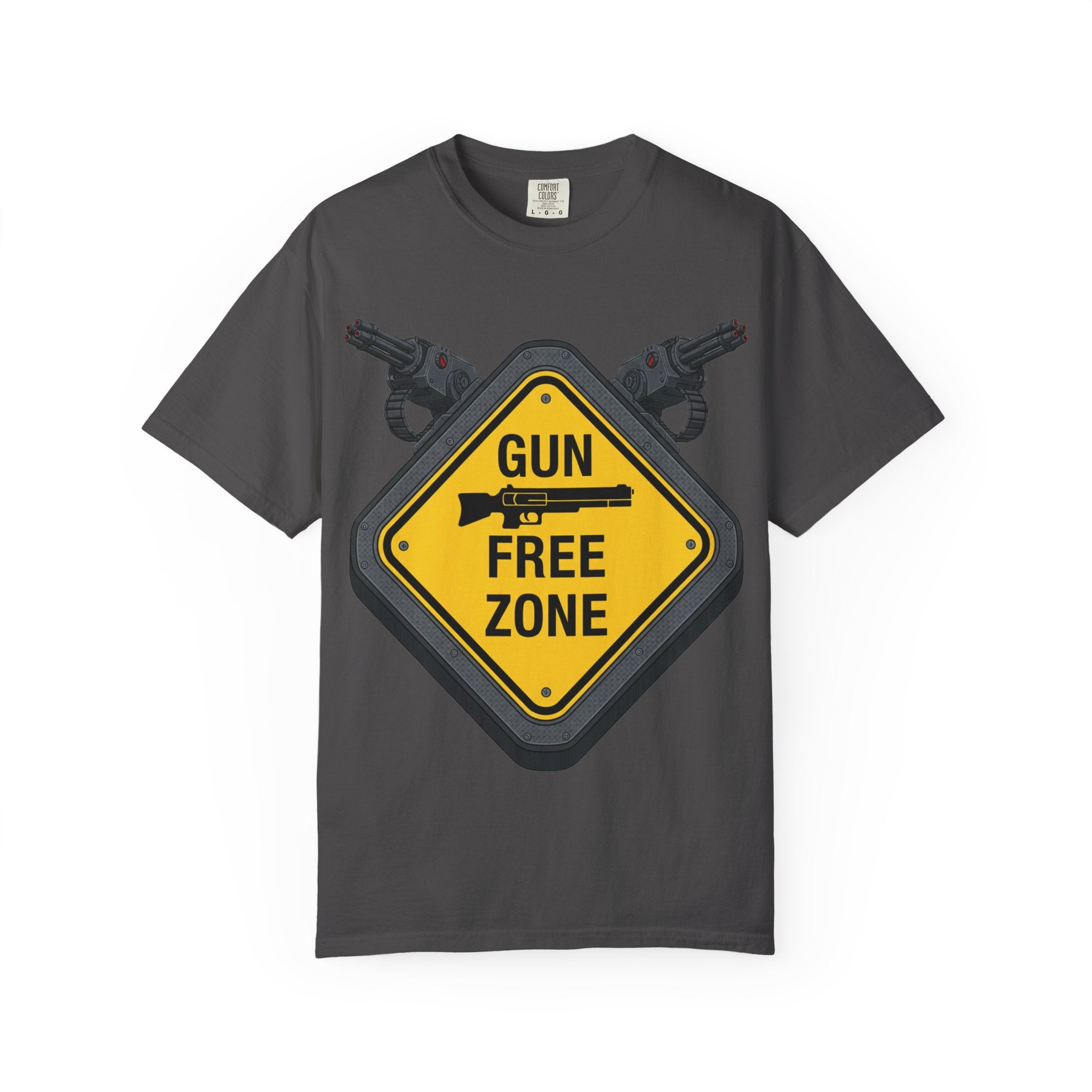 "Gun Free Zone (Heavy Metal Edition)" Unisex Garment-Dyed T-shirt