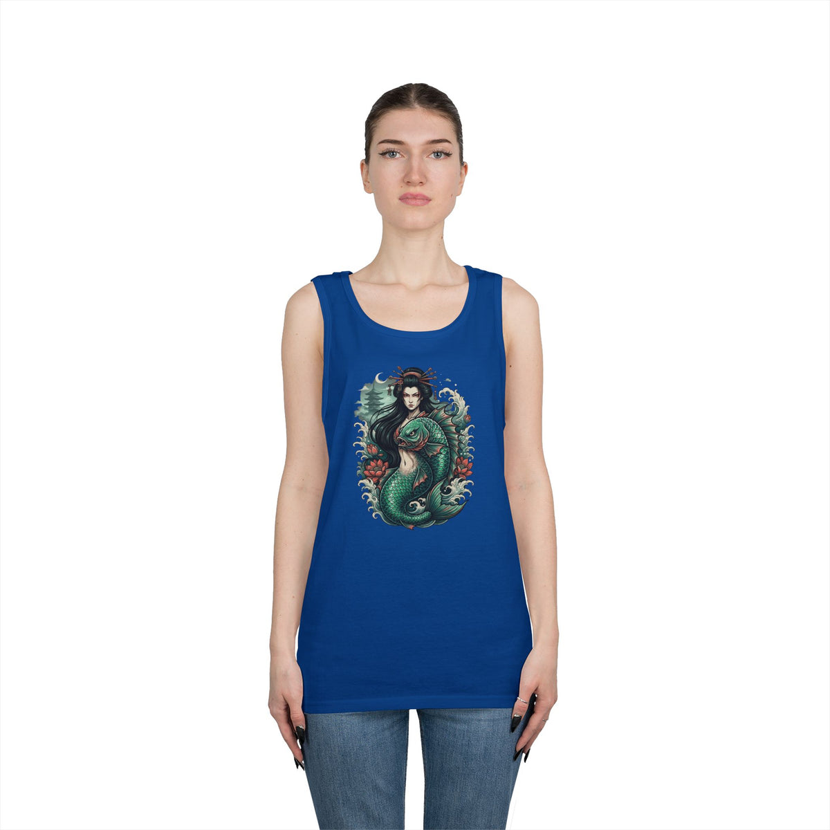 Color: Royal | Ningyo (Japanese Folklore) Tank Top