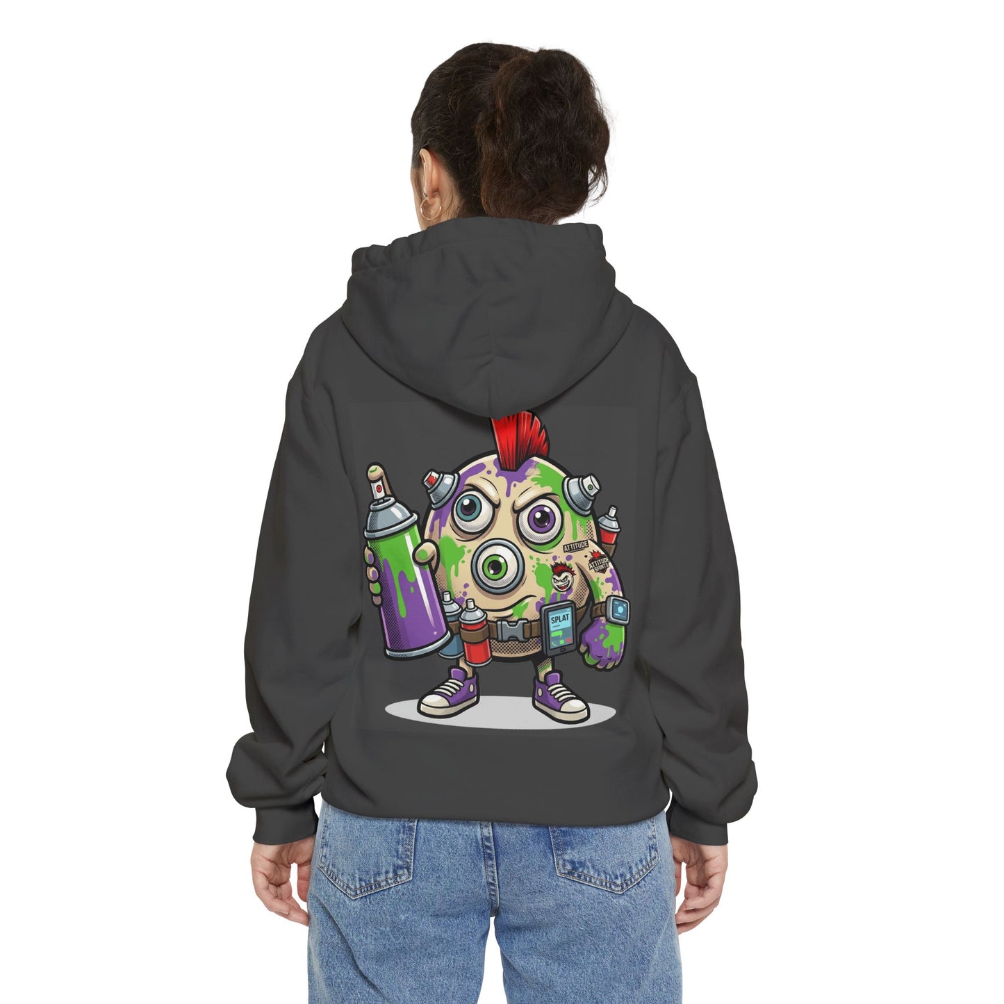 "Graffiti" Garment-Dyed Hoodie