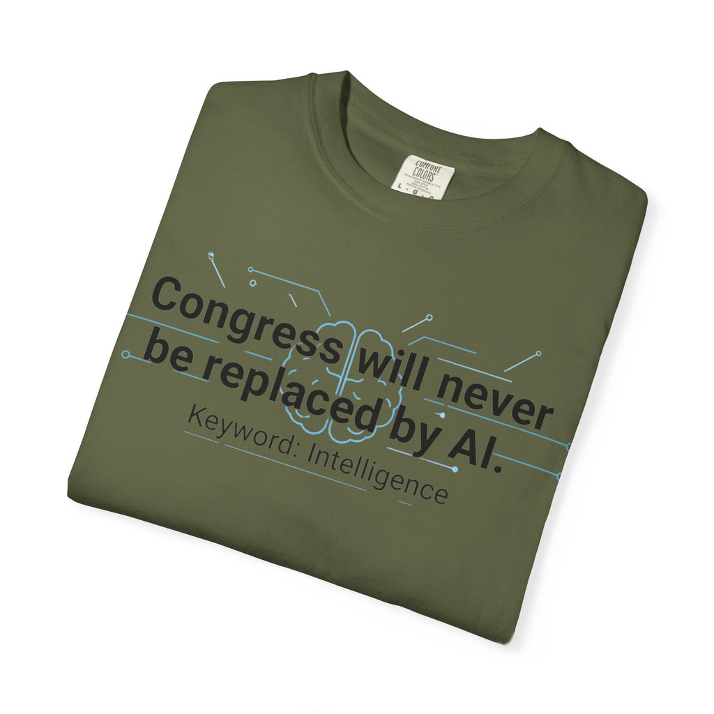 "Congress vs. AI T-Shirt" Unisex Garment-Dyed T-shirt