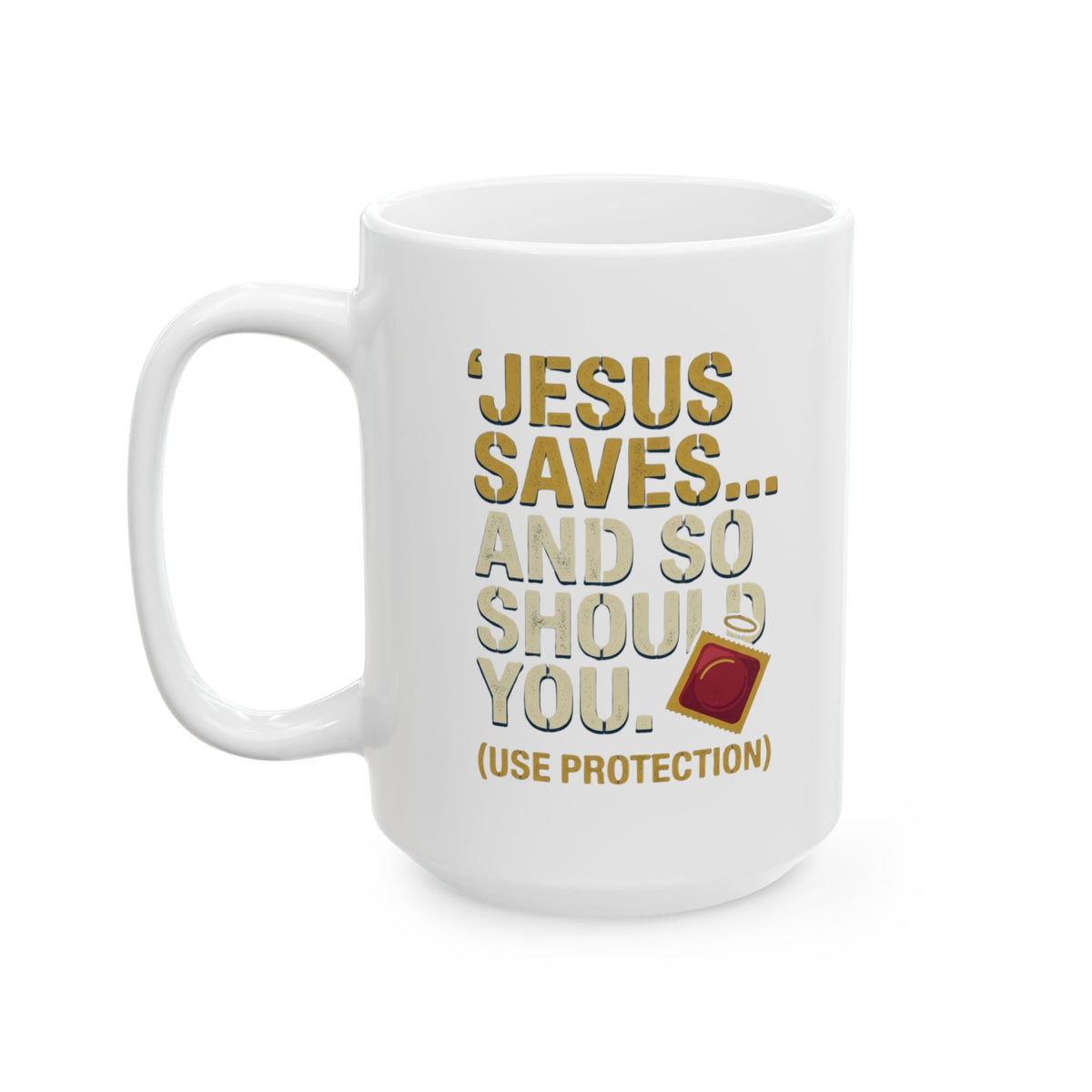 "Good Book Series Jesus Saves and So Should You" White Ceramic Mug