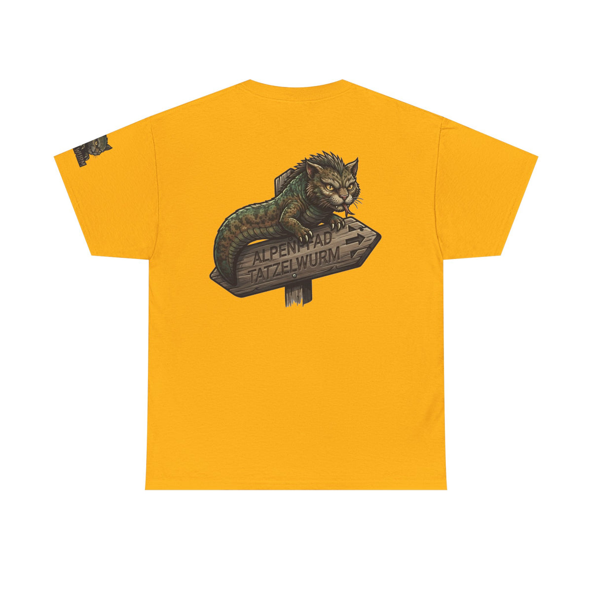 Color: Gold | Tatzelwurm (Alpine Europe) Premium Graphic Tee