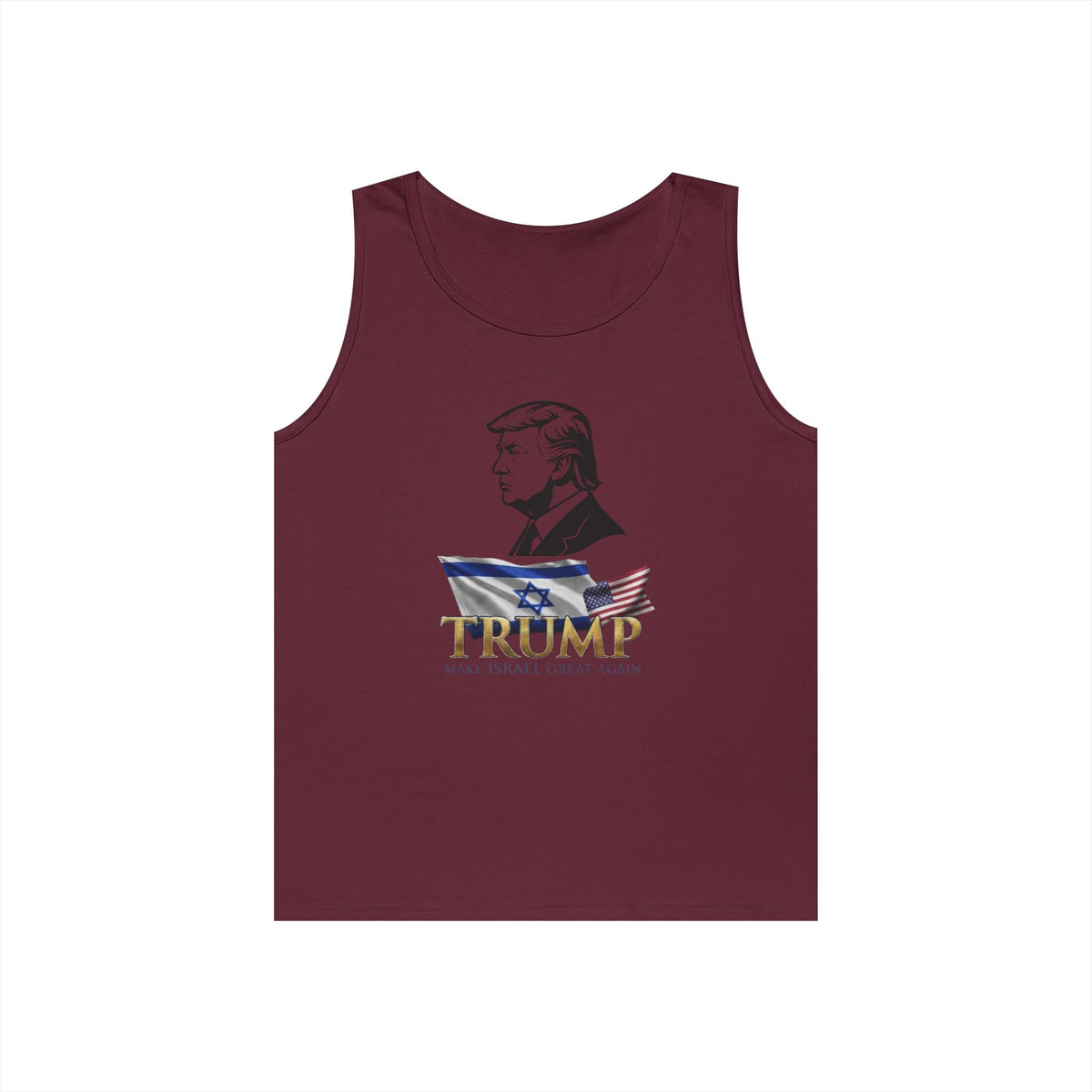 Color: Maroon | Make Israel Great Again Tank Top