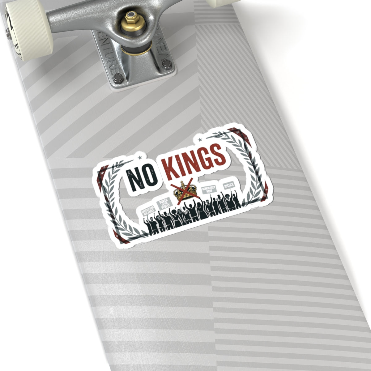 No Kings, No Masters | Kiss-Cut Sticker — AttitudeShirts