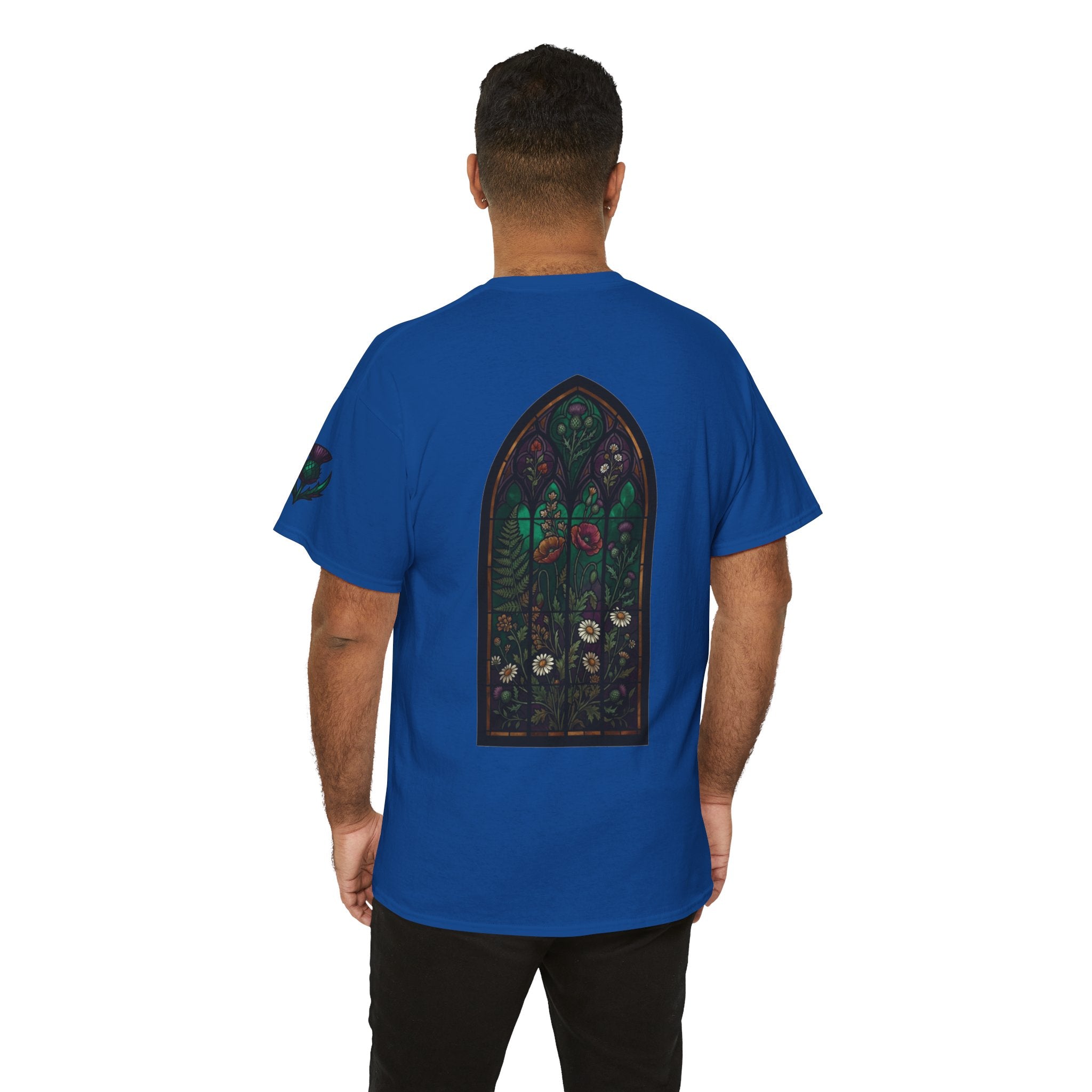 "Stained Glass Floral" Premium Graphic Tee