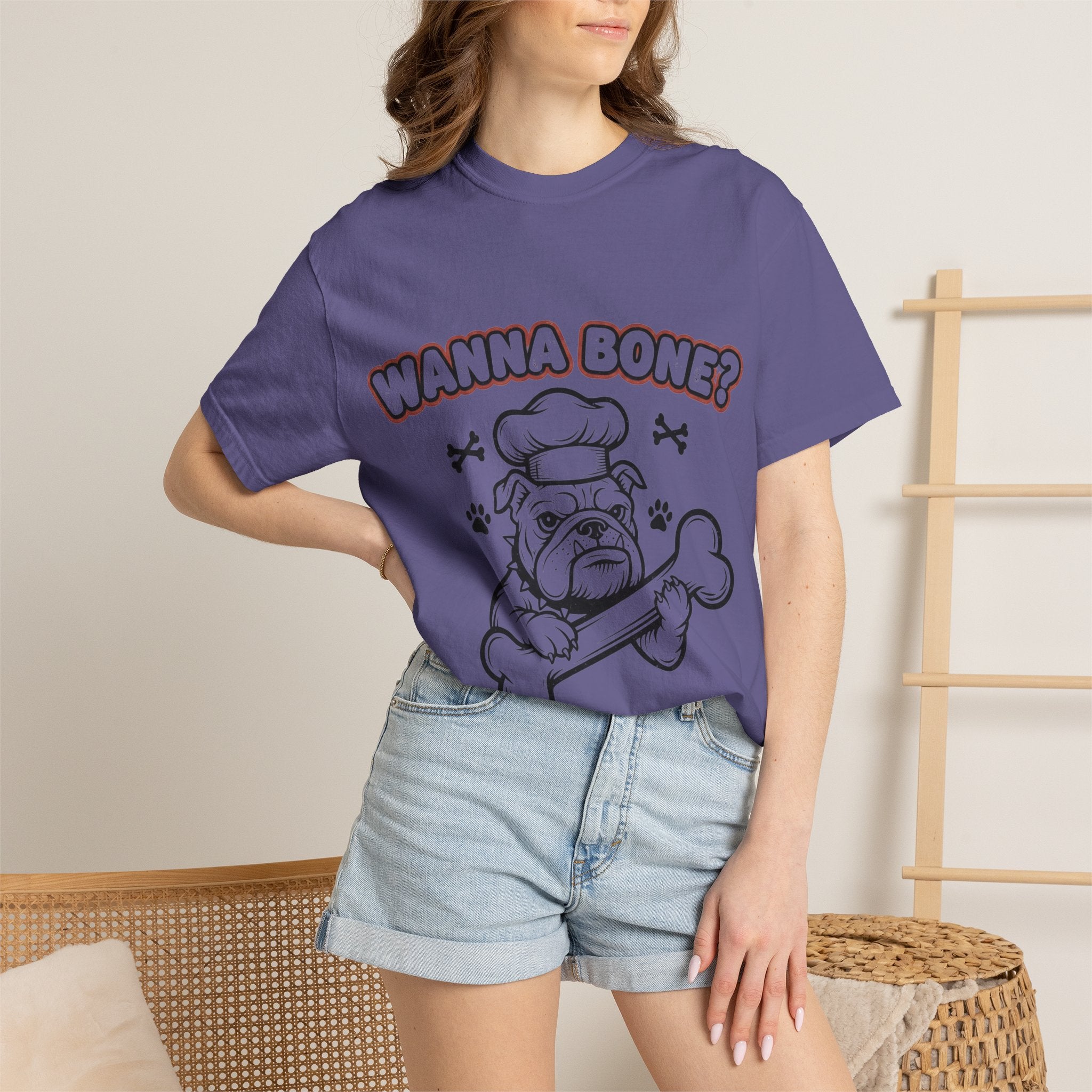 "Wanna Bone?" Unisex Garment-Dyed T-shirt
