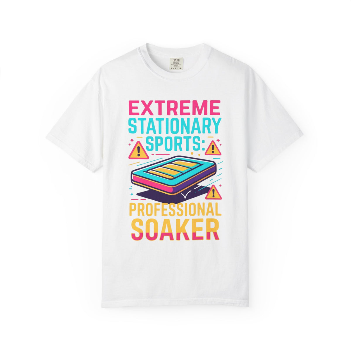 Color: White | Professional Soaker Unisex Garment-Dyed Tee