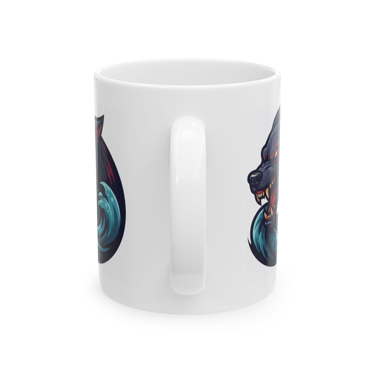 "Charybdis and Scylla (Greek Mythology)" White Ceramic Mug — Graphic