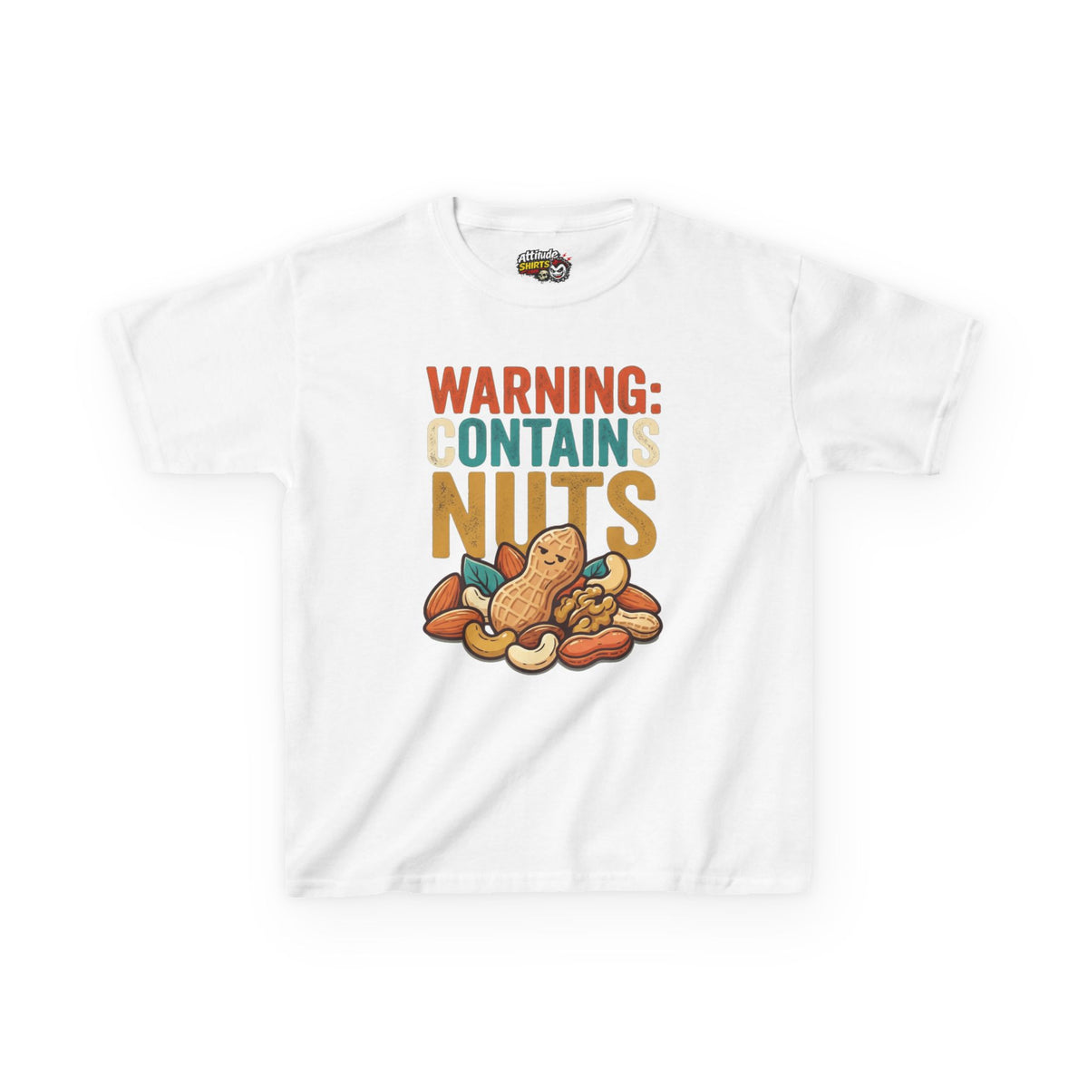 "Warning Contains Nuts" Kids Tee