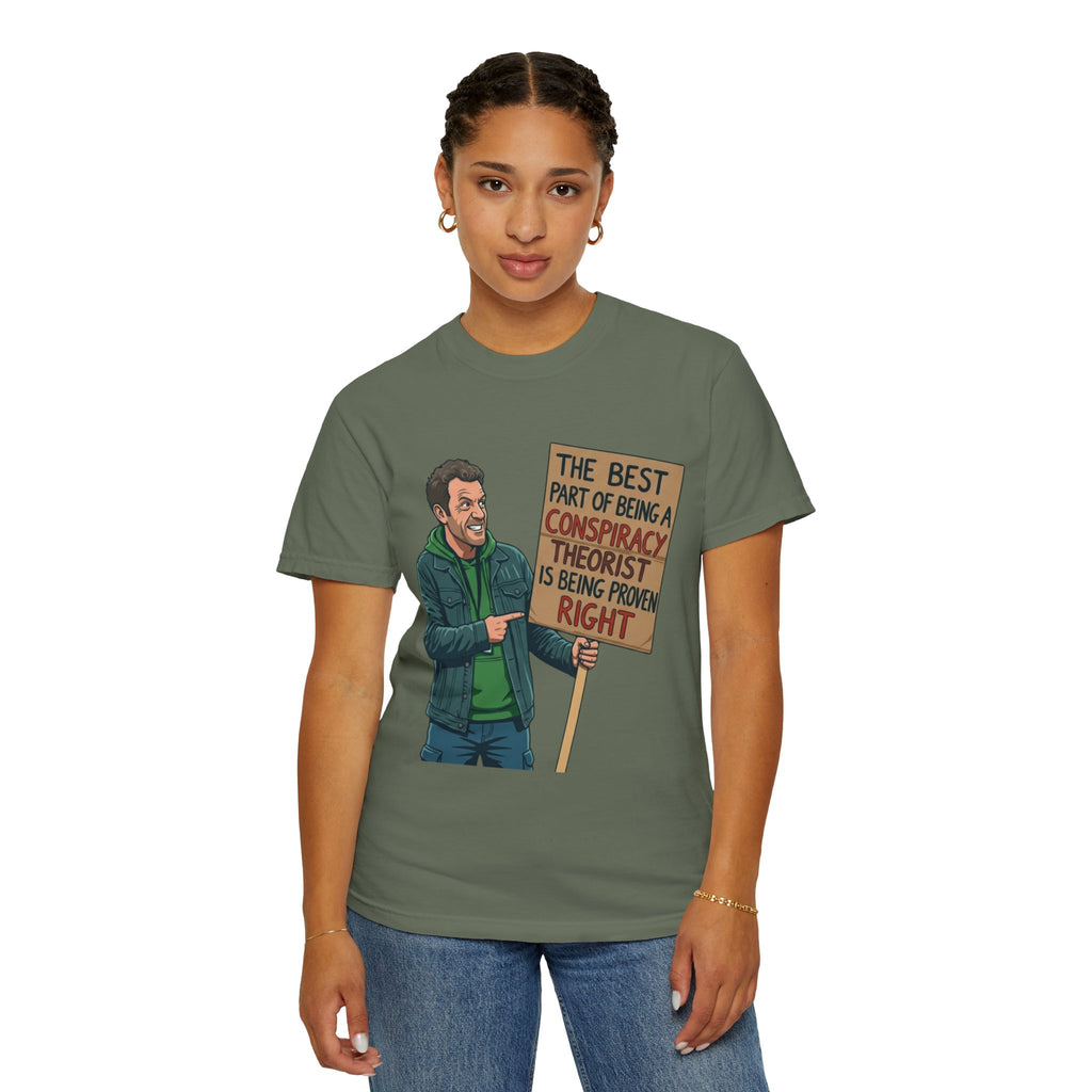 "Conspiracy Theorist" Unisex Garment-Dyed Tee