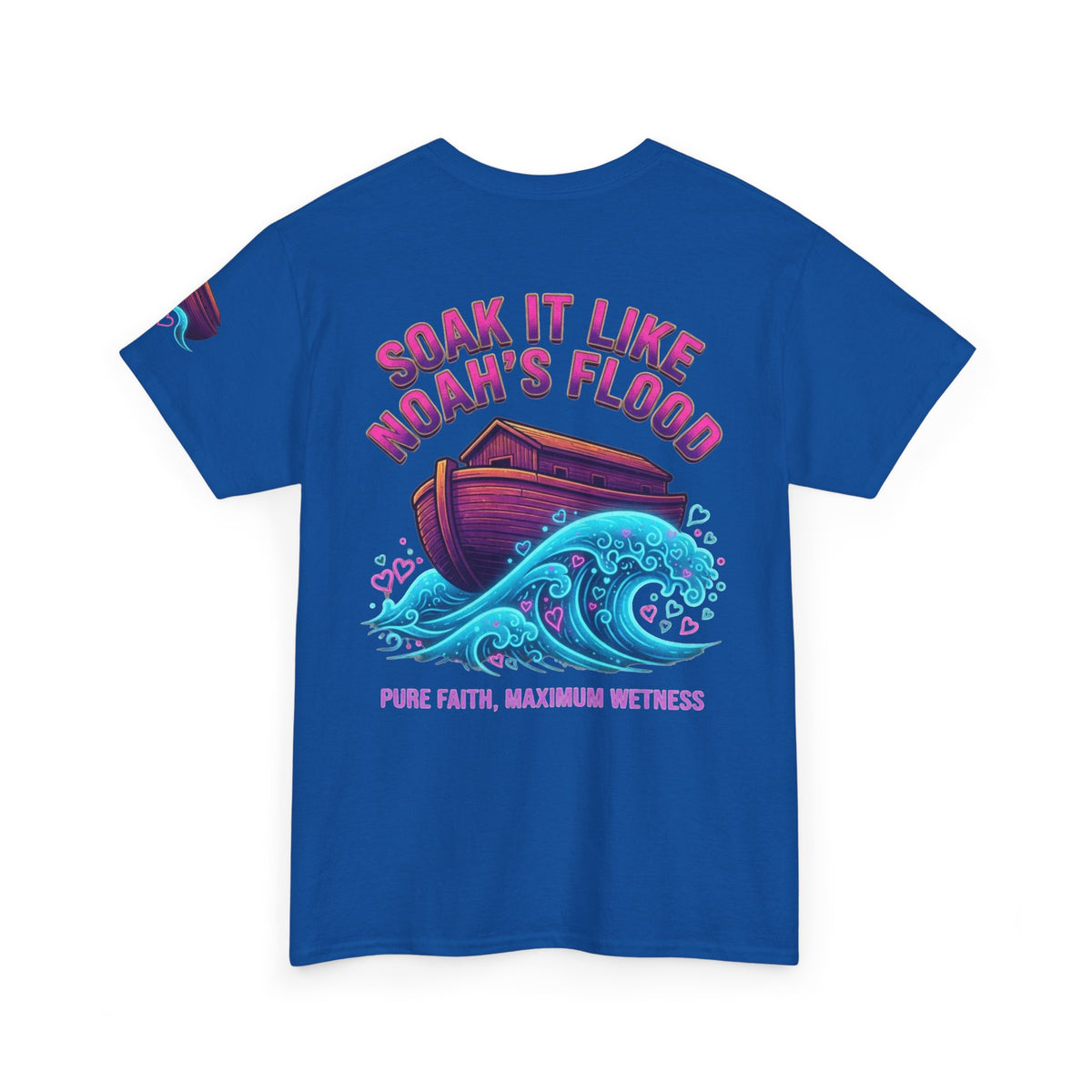 "Good Book Series Soak it Like Noah's Flood" Premium Graphic Tee