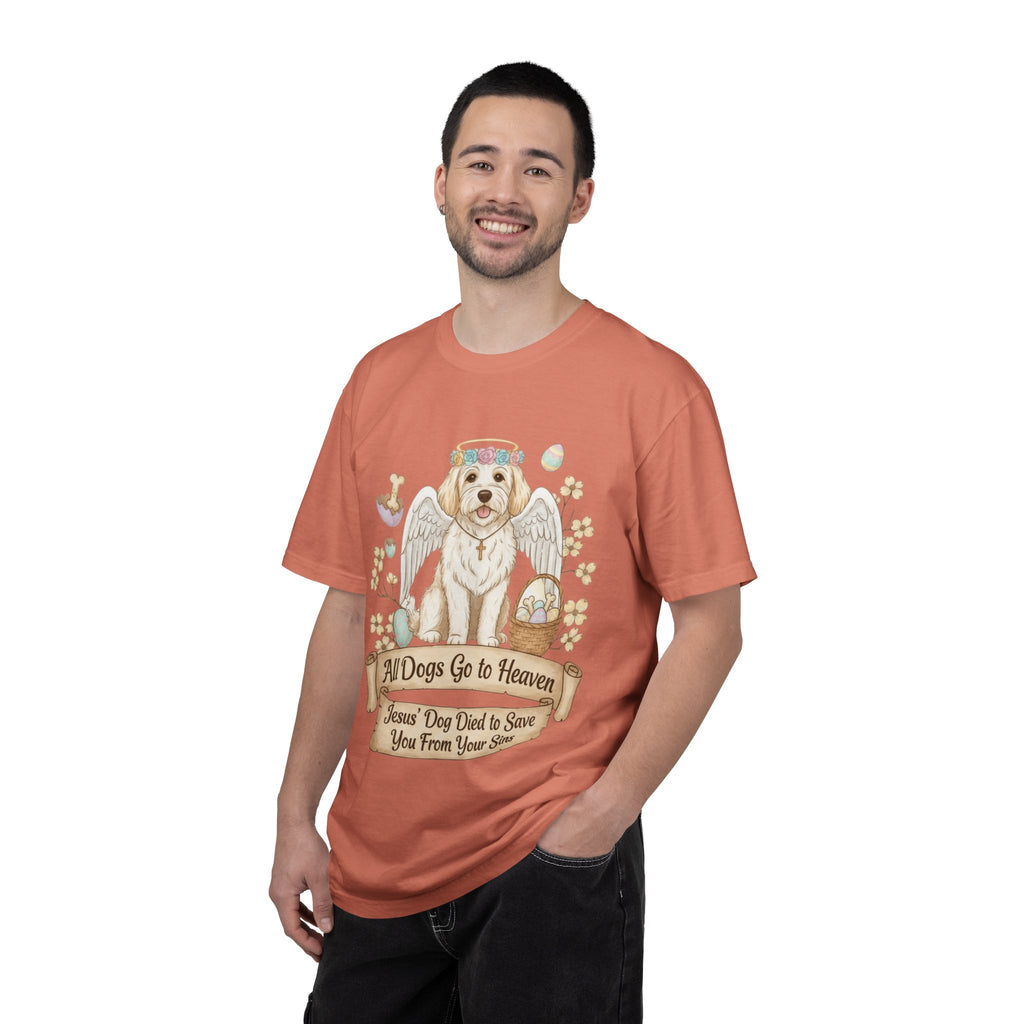 "All Dogs Go to Heaven 2" Unisex Garment-Dyed T-shirt