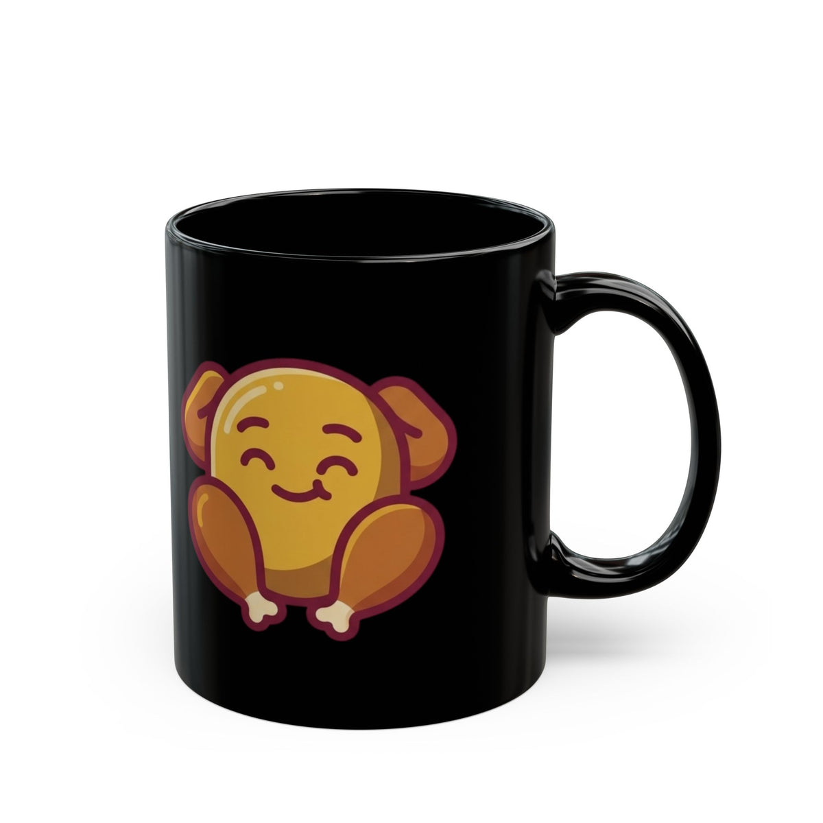 "This Turikey Or Your Opinion" Black Ceramic Mug — Graphic