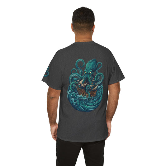 Color: Dark Heather | The Kraken (Norse-Global Maritime) Premium Graphic Tee