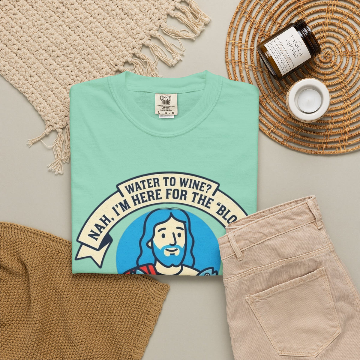 "Good Book Series Not Dead Awkward In Bed" Unisex Garment-Dyed Tee