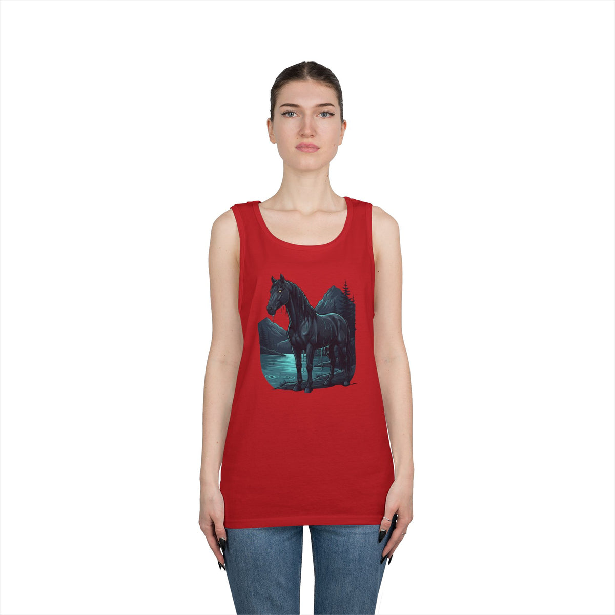 Color: Red | Kelpie (Scottish Folklore) Tank Top