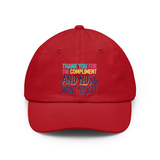 Color: Red | Won't Suck It Dad Hat
