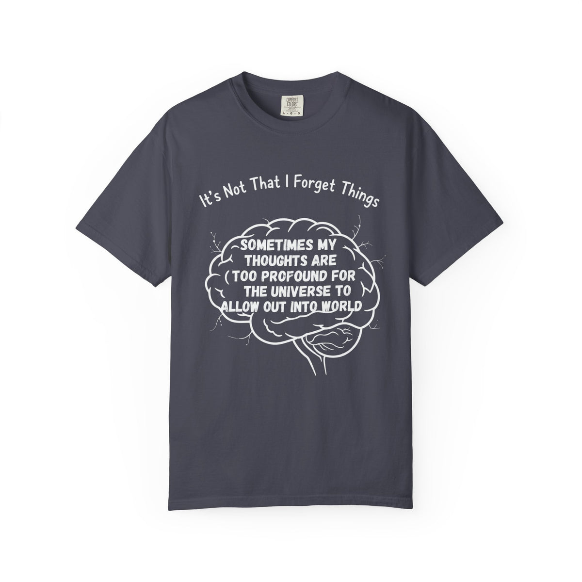 Color: Navy | Profound Thoughts 2 Unisex Garment-Dyed T-shirt