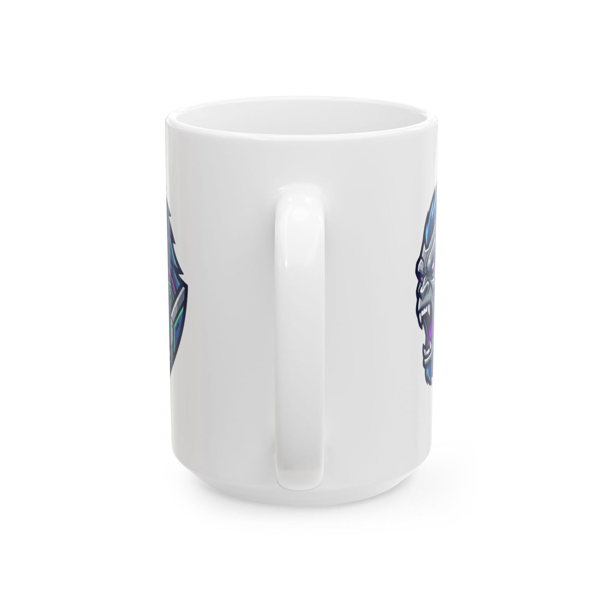 "Cyber Bigfoot" White Ceramic Mug — Graphic