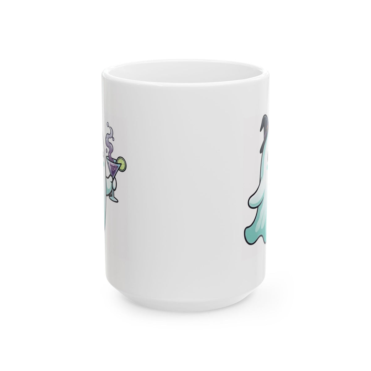 "I'm Here For The Boos" White Ceramic Mug — Graphic
