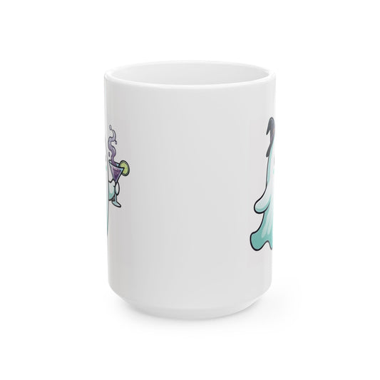 "I'm Here For The Boos" White Ceramic Mug — Graphic