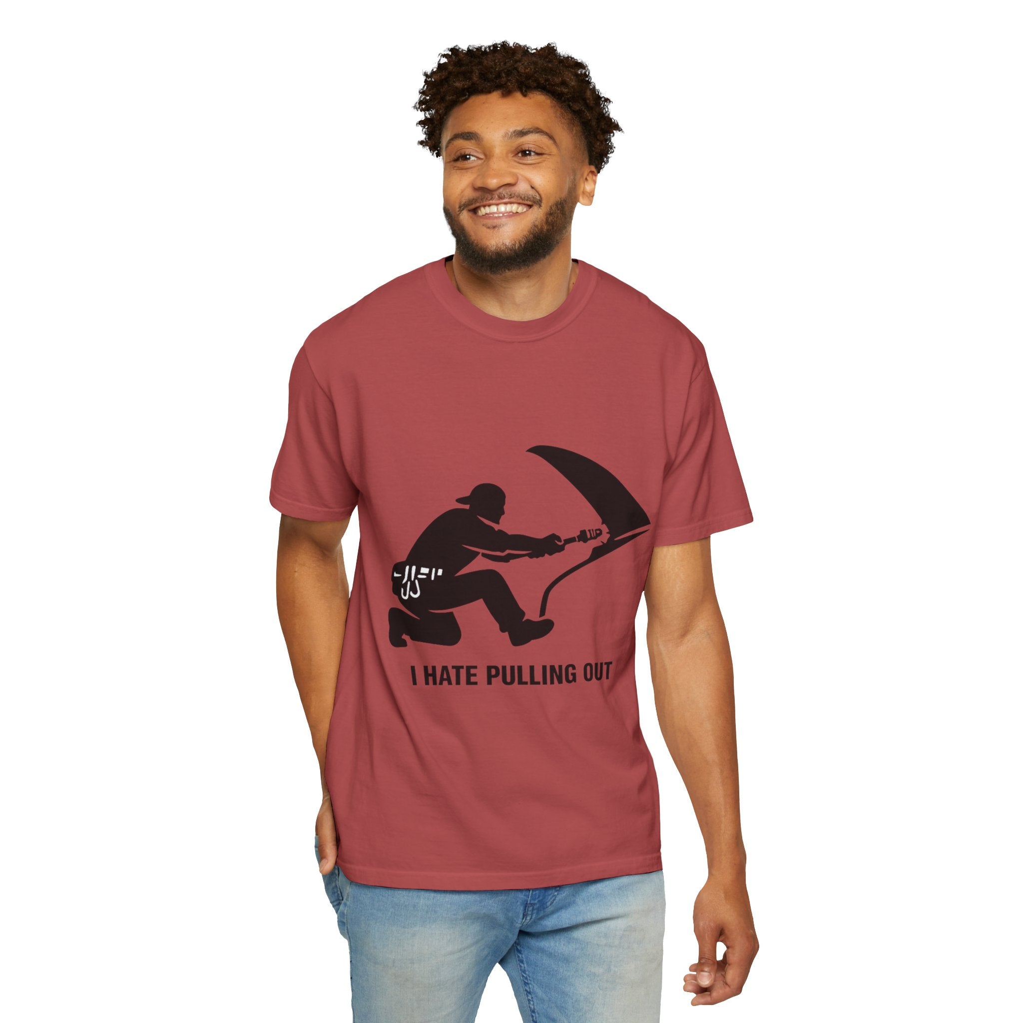 "I Hate Pulling Out Mechanic" Unisex Garment-Dyed T-shirt